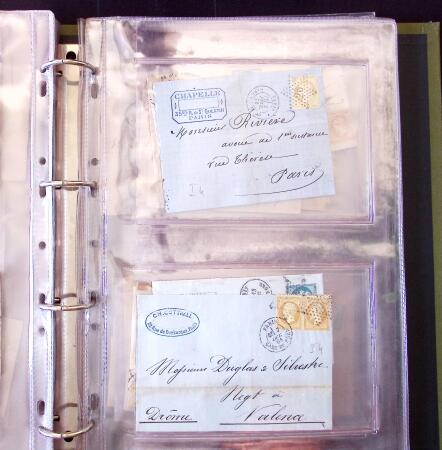1852-1875 +630 lettres avec étoiles de PARIS en 6