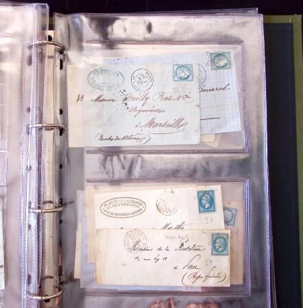 1852-1875 +630 lettres avec étoiles de PARIS en 6