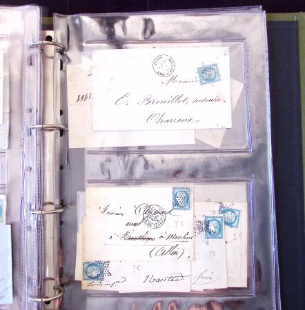 1852-1875 +630 lettres avec étoiles de PARIS en 6