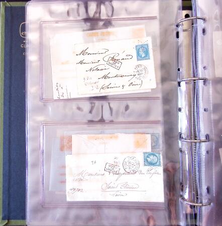 1852-1875 +630 lettres avec étoiles de PARIS en 6