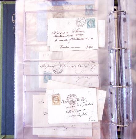 1852-1875 +630 lettres avec étoiles de PARIS en 6