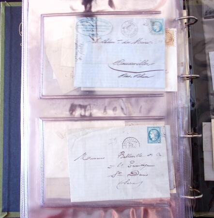 1852-1875 +630 lettres avec étoiles de PARIS en 6