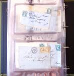 1852-1875 +630 lettres avec étoiles de PARIS en 6