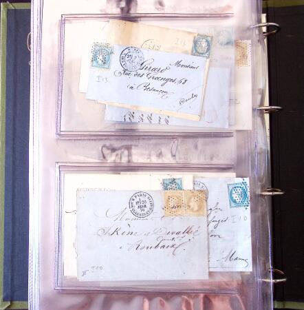 1852-1875 +630 lettres avec étoiles de PARIS en 6
