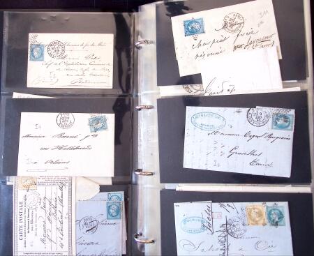 1852-1875 +630 lettres avec étoiles de PARIS en 6