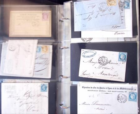 1852-1875 +630 lettres avec étoiles de PARIS en 6