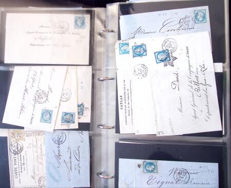 1852-1875 +630 lettres avec étoiles de PARIS en 6
