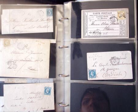 1852-1875 +630 lettres avec étoiles de PARIS en 6