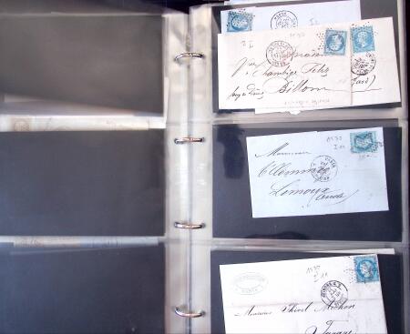 1852-1875 +630 lettres avec étoiles de PARIS en 6