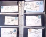 1852-1875 +630 lettres avec étoiles de PARIS en 6
