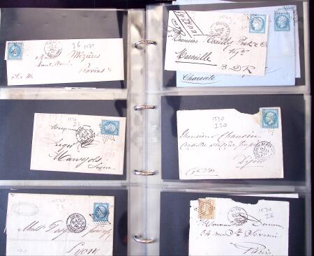 1852-1875 +630 lettres avec étoiles de PARIS en 6