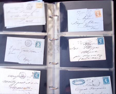 1852-1875 +630 lettres avec étoiles de PARIS en 6