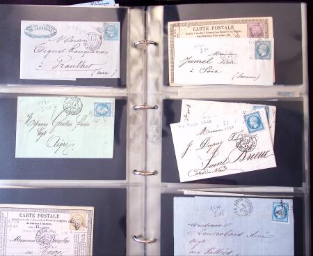 1852-1875 +630 lettres avec étoiles de PARIS en 6
