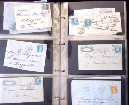 1852-1875 +630 lettres avec étoiles de PARIS en 6