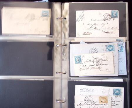 1852-1875 +630 lettres avec étoiles de PARIS en 6