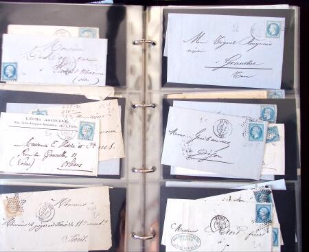 1852-1875 +630 lettres avec étoiles de PARIS en 6