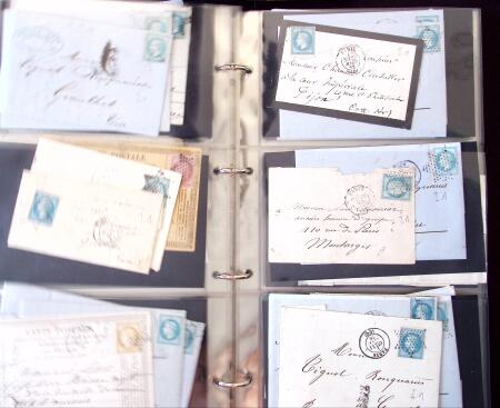 1852-1875 +630 lettres avec étoiles de PARIS en 6