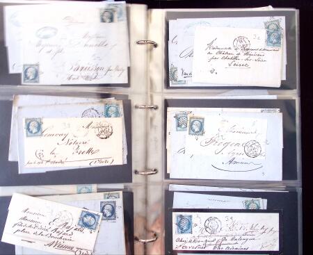 1852-1875 +630 lettres avec étoiles de PARIS en 6