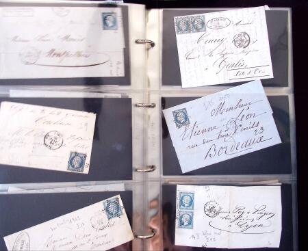 1852-1875 +630 lettres avec étoiles de PARIS en 6