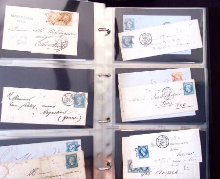1852-1875 +630 lettres avec étoiles de PARIS en 6