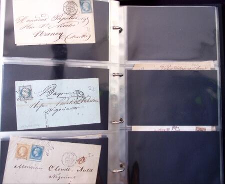 1852-1875 +630 lettres avec étoiles de PARIS en 6