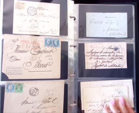 1852-1875 +630 lettres avec étoiles de PARIS en 6