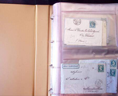 1852-1875 +630 lettres avec étoiles de PARIS en 6