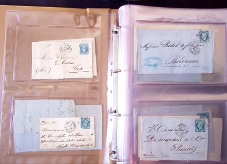 1852-1875 +630 lettres avec étoiles de PARIS en 6