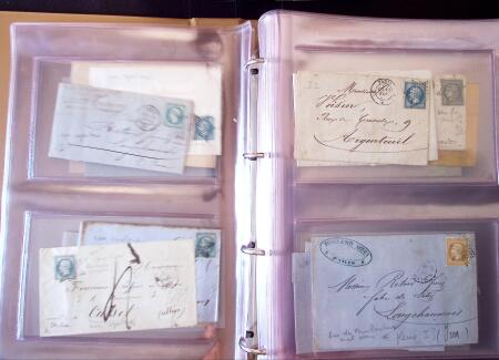 1852-1875 +630 lettres avec étoiles de PARIS en 6