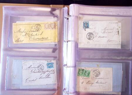1852-1875 +630 lettres avec étoiles de PARIS en 6