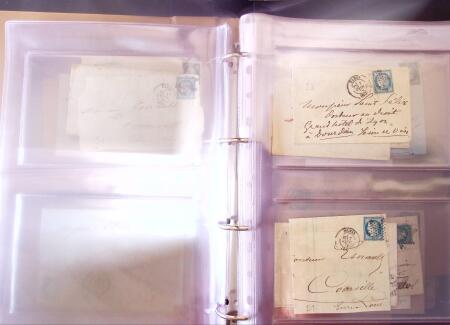 1852-1875 +630 lettres avec étoiles de PARIS en 6