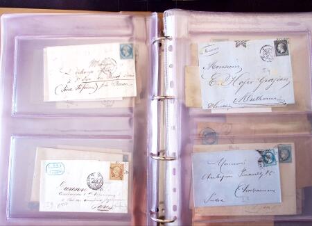 1852-1875 +630 lettres avec étoiles de PARIS en 6