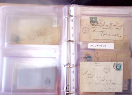 1852-1875 +630 lettres avec étoiles de PARIS en 6