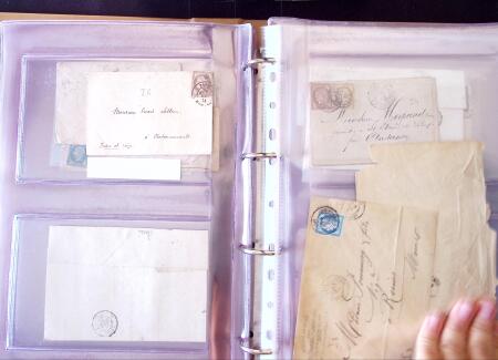 1852-1875 +630 lettres avec étoiles de PARIS en 6