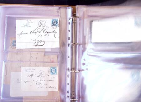 1852-1875 +630 lettres avec étoiles de PARIS en 6