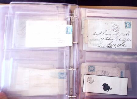 1852-1875 +630 lettres avec étoiles de PARIS en 6
