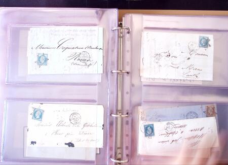 1852-1875 +630 lettres avec étoiles de PARIS en 6