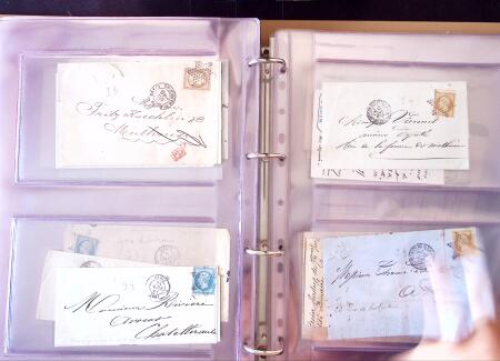 1852-1875 +630 lettres avec étoiles de PARIS en 6
