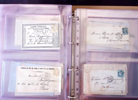 1852-1875 +630 lettres avec étoiles de PARIS en 6