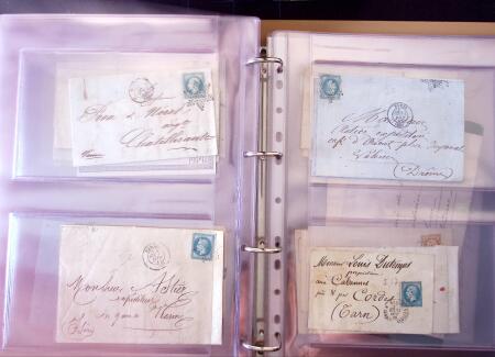 1852-1875 +630 lettres avec étoiles de PARIS en 6