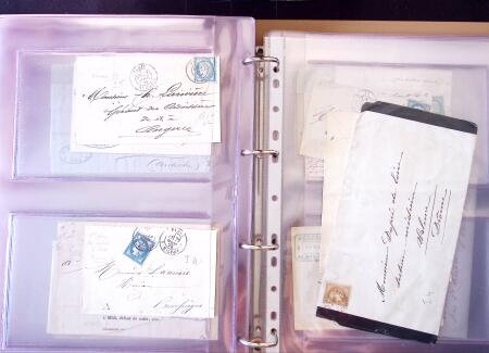 1852-1875 +630 lettres avec étoiles de PARIS en 6
