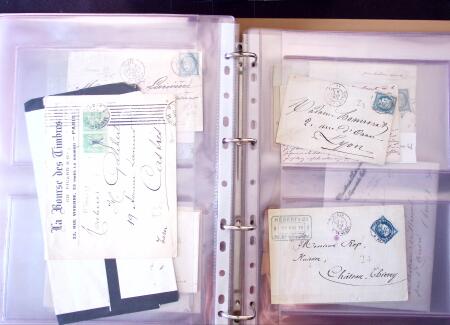 1852-1875 +630 lettres avec étoiles de PARIS en 6