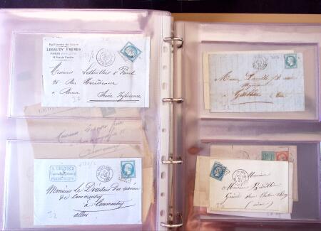 1852-1875 +630 lettres avec étoiles de PARIS en 6
