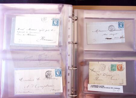 1852-1875 +630 lettres avec étoiles de PARIS en 6
