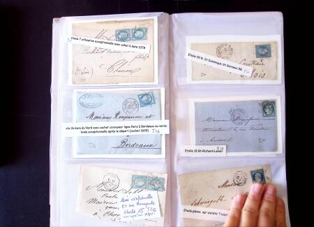 1852-1875 +630 lettres avec étoiles de PARIS en 6