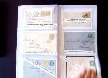 1852-1875 +630 lettres avec étoiles de PARIS en 6