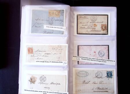 1852-1875 +630 lettres avec étoiles de PARIS en 6