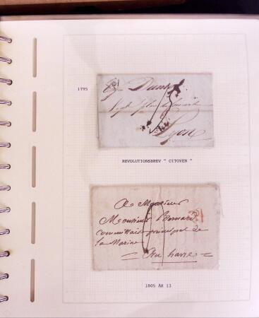 1769-1852 +230 lettres avec cachets de PARIS sur lettres