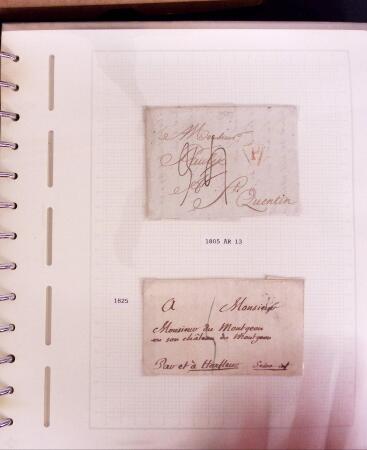1769-1852 +230 lettres avec cachets de PARIS sur lettres
