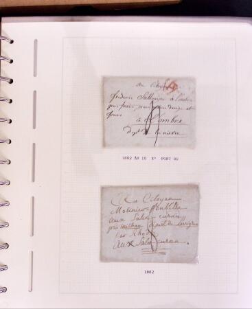 1769-1852 +230 lettres avec cachets de PARIS sur lettres